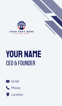 Liberty Statue Head Business Card Design