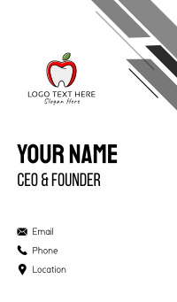 Dental Apple  Business Card Design