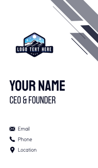 Mountain Adventure Business Card Design