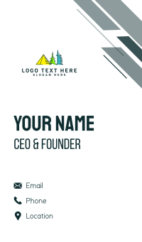 Landmark Tourism Traveler Business Card Design