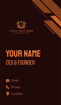  Luxury Crown Crest  Business Card Design