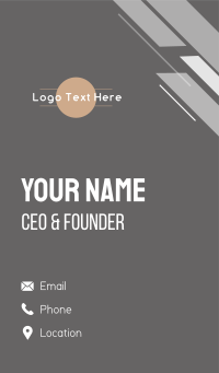 Generic Circle Business Business Card Design