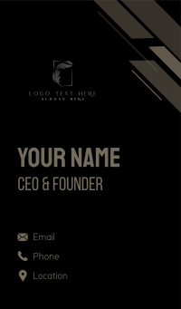 Luxurious Calligrapher Feather Business Card Design