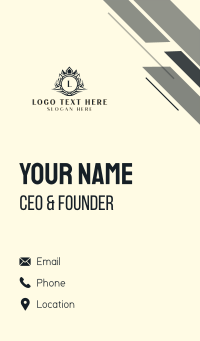 Luxury Crown Royalty Business Card Design