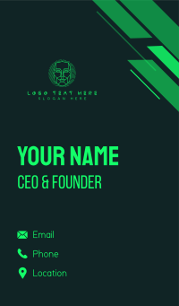 Cyber Hacker Mask Business Card Design