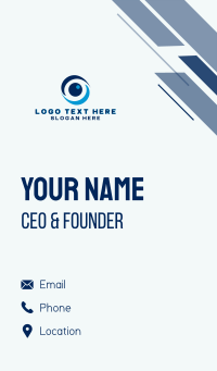 Security Eye Lens Business Card Design