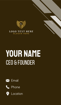 Premium Eagle Wings Business Card Design