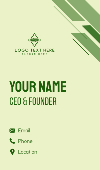 Symmetrical Pine Tree Business Card Design