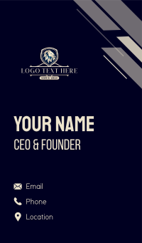 Luxury Lion Crest Business Card Design