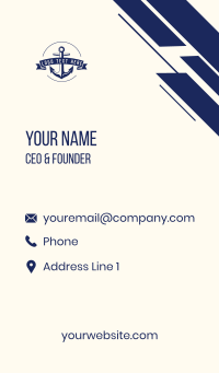 Navy Anchor Sail Business Card | BrandCrowd Business Card Maker