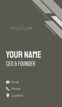 Luxury Startup Company Business Card Design