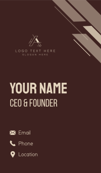 Luxury Apparel Letter A  Business Card Design