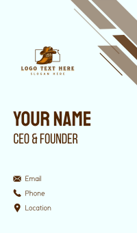 Cowboy Boots Hat Business Card Design