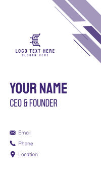 Maze Letter E Business Card Design