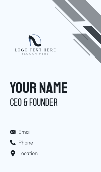 Black Fashion Heel Business Card Design