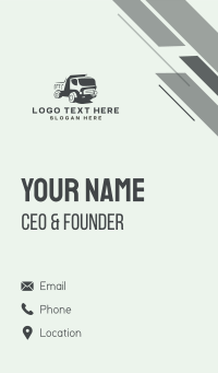 Dump Truck Vehicle Business Card Design