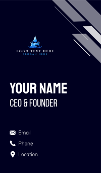 Natural Clean Water Business Card Design