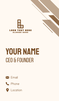 Letter L Dice Casino Business Card Design