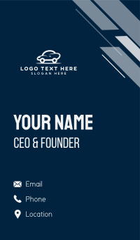 Small Blue Car Business Card Design