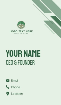 Campsite Forest  Business Card Design