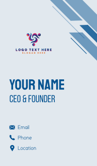 People Community Foundation Business Card Design