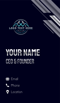 Hardware Hammer Construction Business Card Design