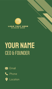 Clover Leaf Coin  Business Card Design