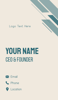 Minimal Rounded Wordmark Business Card Design