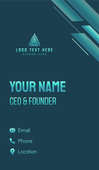 Tech Company Pyramid Business Card Design