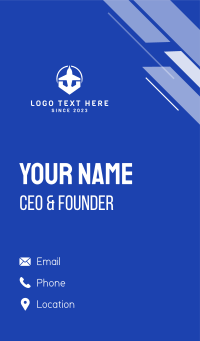 White Airplane Business Card Design