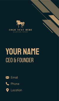 Horse Equestrian Animal Business Card Design