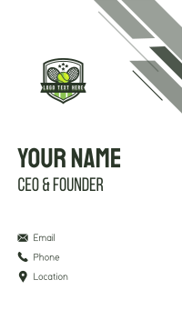 Tennis Racket League Business Card Design