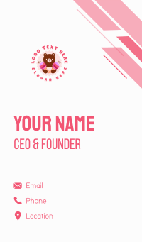 Baby Bear Rattle Business Card Design