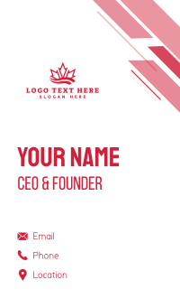 Canadian Maple Leaf Business Card Design