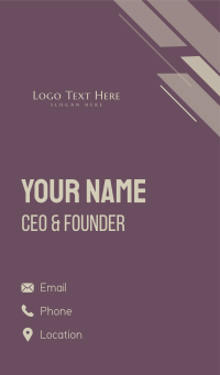 Expensive Elegant Brand Business Card Design