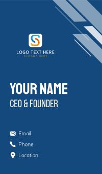 Digital Application Letter S  Business Card Design