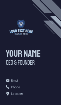 Wild Wolf Gaming Business Card Design