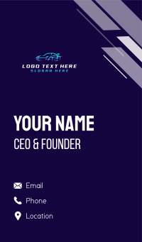 Fast Roadster Garage Business Card Design