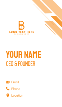 Orange Acorn B Business Card Design