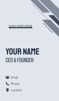 Masculine Brand Wordmark Business Card Design