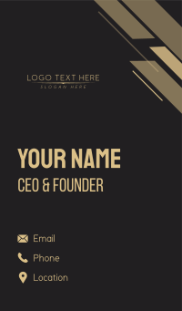 Simple Elegant Wordmark Business Card Design