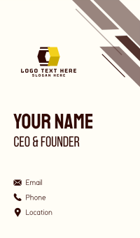 Corporate Geometric Hexagon Business Card Design