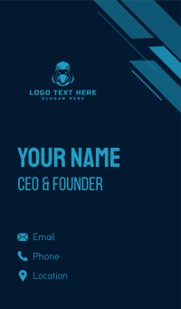 Gaming Ninja Hoodie Business Card Design