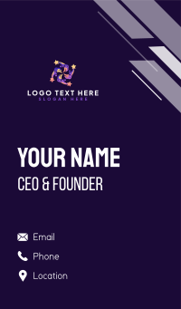 People Team Organization Business Card Design