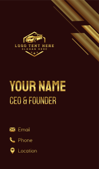 Luxury Car Garage Business Card Design