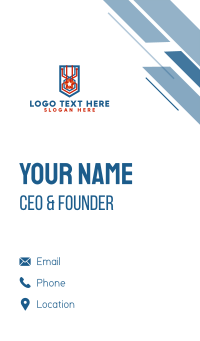 Star Freedom Stripe  Business Card Design