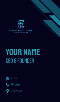 Tech Software Programmer Business Card Design