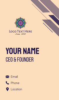 Colorful Lantern  Business Card Design