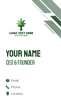 Cannabis Brush Business Card Design