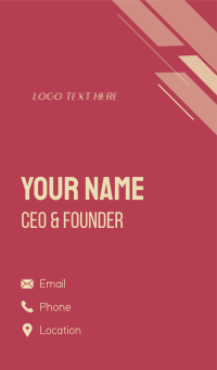 Minimalist Luxury Company Business Card Design